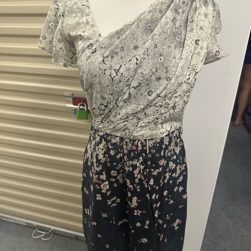 Miss Me Black and White Floral Dress